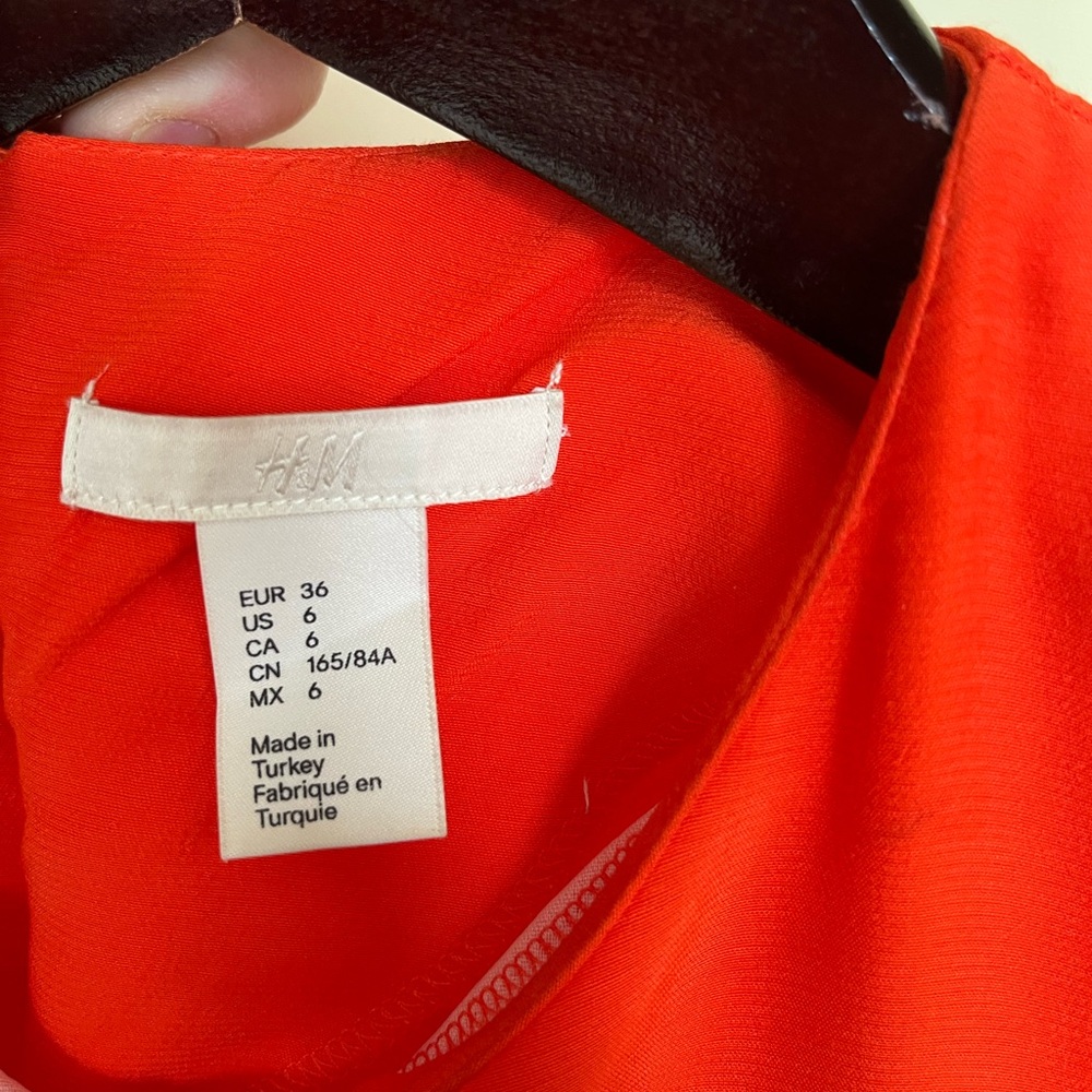 H&M Orange Asymmetrical Hem Dress - Picture 4 of 5